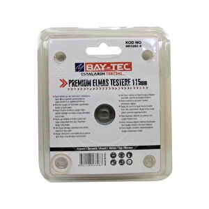 Bay-tec Mk0282-4 Premium Turbo Elmas Testere Kesici Disk 115 Mm