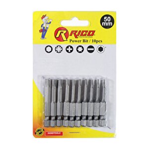 Rico 005-kk1131 10 Parça Torx Bits Uç Seti 50 Mm