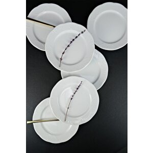 Kütahya Porselen Olimpia 6’lı Pasta Ve Sunum Tabağı Seti 20 Cm Beyaz - Olp20du00 C320.105