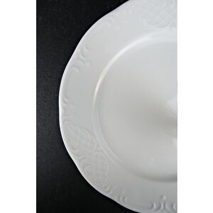Digithome Kütahya Porselen Olimpia 6’lı Pasta Ve Sunum Tabağı Seti 20 Cm Beyaz - Olp20du00 C320.105