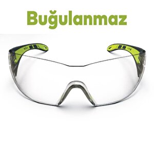 Bisiklet Koşu Outdoor Motor Gözlüğü Uv Korumalı Sporcu Bisikletçi Buğulanmaz Gözlük Silikon Kulaklık Şeffaf