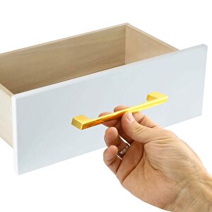 Mobilya Banyo Mutfak Dolabı Çekmece Dolap Kapak Kulpu Kulbu Gold Altın 160 Mm Metal Kulp