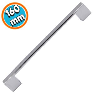 Mutfak Kulpu Çekmece Dolap Kapak Kulbu Metal Kulp Mobilya Krom Renk 160 Mm Dolabı Kulpları