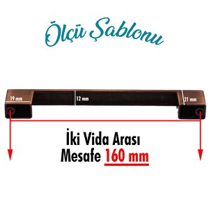 Mutfak Kulpu Çekmece Dolap Kapak Kulbu Antik Bakır Metal Kulp 160 Mm Mobilya Dolabı Kulpları