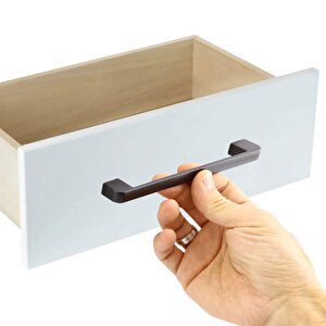 Metal Mobilya Mutfak Dolabı Çekmece Kapı Dolap Kapak Kulpu Kulbu 160 Mm Siyah