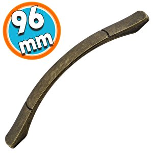 Mobilya Mutfak Dolabı Çekmece Dolap Kapak Kulpu Kulbu Antik Sarı 96 Mm Metal Kulp