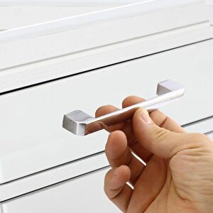 Mutfak Kulpu Çekmece Dolap Kapak Kulbu Metal Kulp Mobilya Krom Renk 160 Mm Dolabı Kulpları