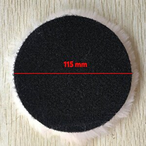 Pasta Cila Polisaj Parlatma Yünü Pedi Keçesi Süngeri+115 Mm Cırt Taban+matkap Aparatı (3'lü Set)