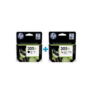 305xl Orijinal Siyah Ve Renkli 2li Paket - 3ym63ae / 3ym62ae Deskjet 2320