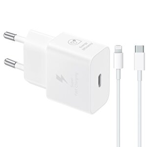Apple İphone 8 Plus T2510n İphone Lightning Şarj Aleti Beyaz 3m Type-c To Lightning Kablo
