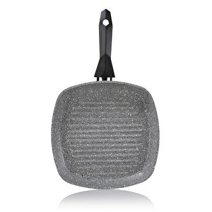 Schafer Cory Yanmaz Yapışmaz Kare Grill Tava 28cm-gri