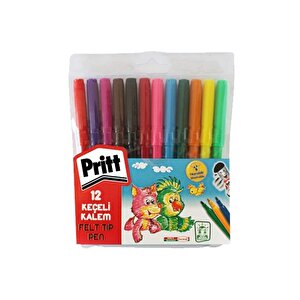 Keçeli Boya Kalemi 12 Renk