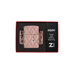 Zippo Çakmak 49702 Armor Geometric Diamond Pattern Design