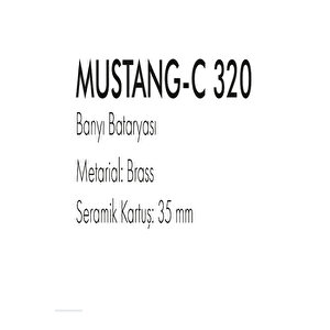 Mustang-c 320 Pi̇ri̇nç Mat Siyah Banyo Bataryasi