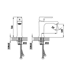 Creavi̇t Sti̇lo Lavabo Ve Banyo Batarya Seti̇ Sl1500 + Sl2500
