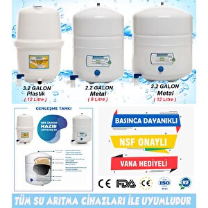 Su Arıtma Cihazı Tankı 3.2 Galon Metal (12 Litre)