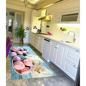 Dijital Baskılı Kaymaz Deri Tabanlı Yıkanabilir Mutfak Halısı Kcn605 Home Tienda 120x180 cm