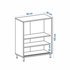 Dsd106-beyaz Sürgü Kapaklı Dosya Dolabı