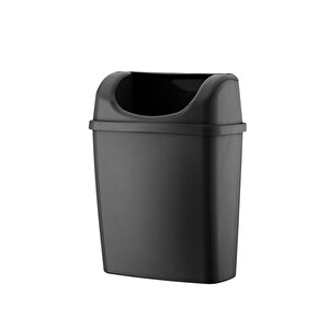 Rulopak Duvara Monte Çöp Kovası 6 Litre Siyah