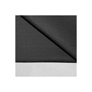 Keten Görünümlü Tek Kanat Fon Perde Antrasit 180x280 cm