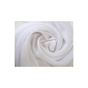 Ipek Tergal Düz Tül Perde Pilesiz Beyaz 600x270 cm