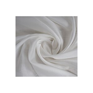 Elegante Pilesiz Düz Tül Perde Krem 100x270 cm