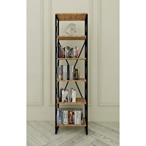 Metal Kitaplık 5 Raflı Çok Amaçlı Dosya Kitap Rafı Ofis Salon Raf