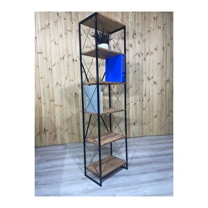 Metal Kitaplık 5 Raflı Çok Amaçlı Dosya Kitap Rafı Ofis Salon Raf