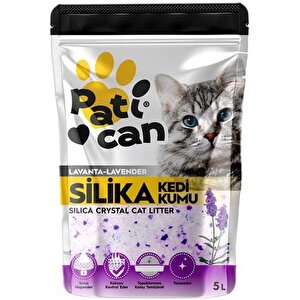 Pati̇can 3 Adet Lavanta Si̇li̇ka Kri̇stal Kedi̇ Kum 5 Litre