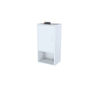 Şile 50 X 85 X 32,5 Cm Makine Üstü Asma Dolap, Çok Fonksiyonlu Banyo Dolabı