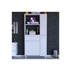 Mis Urla Yenice 90 X 183 X 32,5 Cm Kirli Çamaşır Hazneli Çok Amaçlı Banyo Dolabı