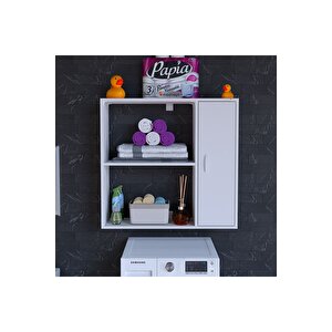 Urla 90 X 85,5 X 32,5 Cm Makine Üstü Çok Amaçlı Asma Mutfak & Banyo Dolabı