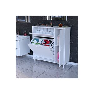 Yenice 90 X 97,5 X 32,5 Cm Çamaşır Hazneli Çok Amaçlı Banyo & Mutfak Dolabı