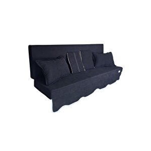 Mi̇rzade Sofa Soft Kumaş Tentesi̇z 28 Dns Sünger  Salincak Mi̇nderi̇-sofa Salıncak Siyah