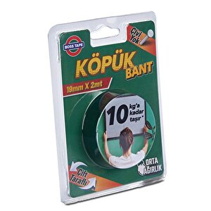 Boss Tape Çift Taraflı Köpük Bant-10 Kg 19mmx2mt