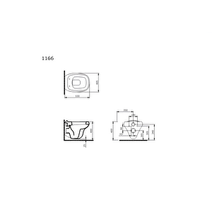 Fenice Rimless Asma Klozet 1166-001-0128, Bocchi Yavaş Kapak A0327-001