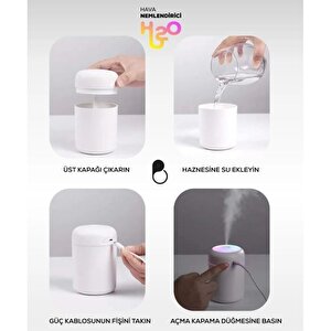 H2o Ultrasonik Hava Nemlendirici Buhar Makinesi - Beyaz