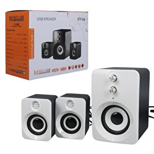 Magicvoice Ft-10 2+1 3x3 Watt Aux Multimedia Seti Usb Speaker - Hoparlör