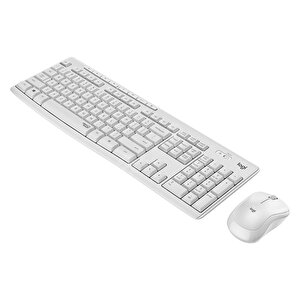Mk295 Q Tr Beyaz Kablosuz Klavye+Mouse Set