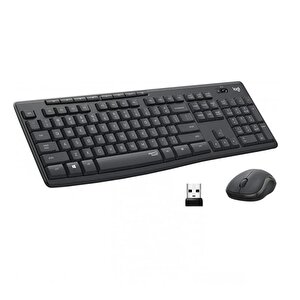 Mk295 Q Tr Si̇yah Kablosuz Klavye+Mouse Set