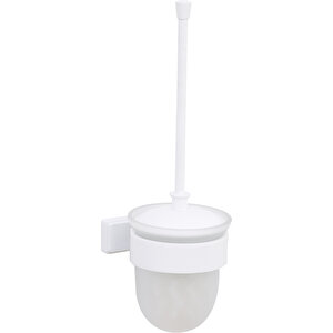 Flower Tuvalet Fırçalık (buzlu Cam), Mat Beyaz