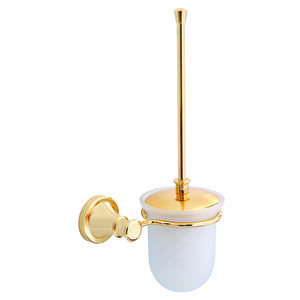 Andorra Tuvalet Fırçalık (buzlu Cam), Altın