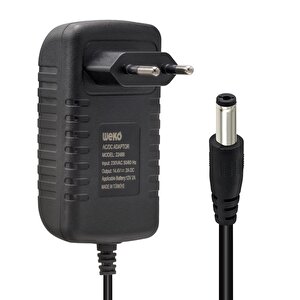 14.4 Volt - 2 Amper 5.5*2.5 Uçlu Kirmizi Yeşi̇l Ledli̇ Yerli̇ Üreti̇m Akü Şarj Ci̇hazi (out:12v-2a)