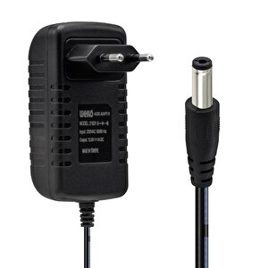 12.6 Volt - 1 Amper 5.5*2.5 Uçlu Kirmizi Yeşi̇l Ledli̇ Yerli̇ Üreti̇m Pri̇z Ti̇pi̇ Şarj Adaptörü