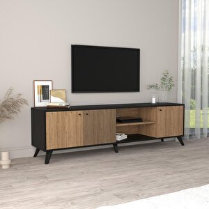 E1030 Lisa Tv Ünitesi Siyah-sepet 180cm