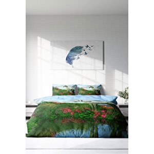 King Size Unicorn 3d Çift Kişilik Nevresim Takımı