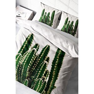 King Size Kaktüs 3d Çift Kişilik Nevresim Takımı
