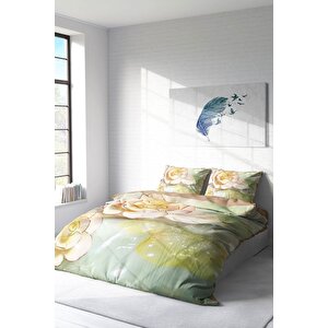 King Size Silvery 3d Dijital Baskılı Çift Kişilik Nevresim Takımı