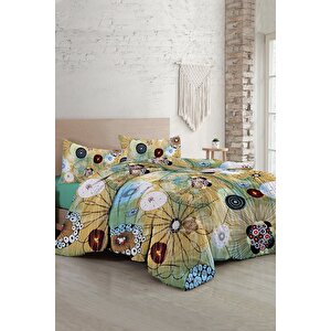 King Size Soft Energy Luxury Çift Kişilik Pamuk Saten Nevresim Takımı