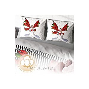 King Size Angel Fail 3d Çift Kişilik Nevresim Takımı